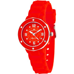 Oceanaut Women's Watch - Acqua Star Quartz Red Dial Rubber Strap | OC0440