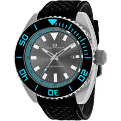Oceanaut Men's Watch - Submersion Quartz Grey Dial Black Rubber Strap | OC0521