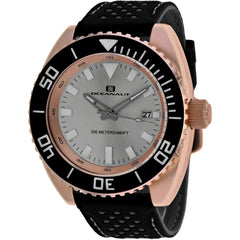 Oceanaut Men's Watch - Submersion Quartz Silver Dial Rubber Strap | OC0523