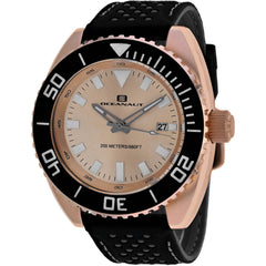 Oceanaut Men's Watch - Submersion Quartz Rose Gold Dial Rubber Strap | OC0525