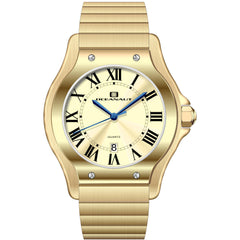 Oceanaut Men's Watch - Rayonner Gold Dial Plated Stainless Steel Bracelet | OC1393