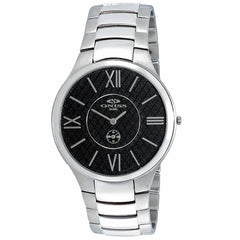 Oniss Men's Watch - Slim Quartz Black Dial Stainless Steel Bracelet | ON5549-MBK