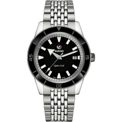 Rado Men's Watch - Captain Cook Automatic Black Dial Steel Bracelet | R32505158