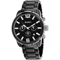 Roberto Bianci Men's Watch - Amadeo Quartz Black Dial Ceramic Bracelet | RB58750