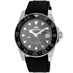 Seapro Men's Watch - Agent Quartz Silver Tone Case Grey Dial Rubber Strap | SP0120