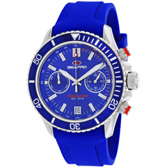 Seapro Men's Watch - Thrash Quartz Silver Tone Case Blue Dial Rubber Strap | SP0332