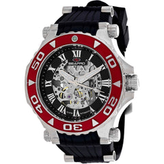 Seapro Men's Watch - Seaway Automatic Silver Tone Case Black Dial Strap | SP7751