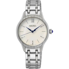 Seiko Women's Watch - Quartz White Dial Stainless Steel Bracelet | SRZ543