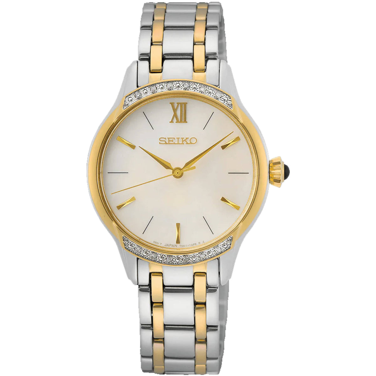 Seiko Women's Rectangular Face Bracelet Watch SZZC40