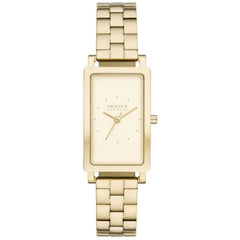 Skagen Women's Watch - Hagen Lille Gold Dial Yellow Gold Case Bracelet | SKW3098