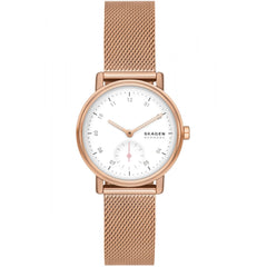Skagen Women's Watch - Kuppel Lille White Dial Plated Steel Bracelet | SKW3099