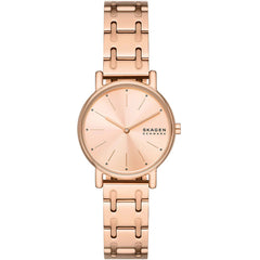 Skagen Women's Watch - Signatur Lille Rose Gold Dial Plated Steel Bracelet | SKW3125