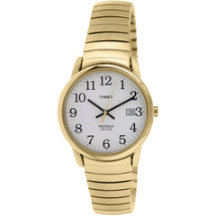 Timex Men's Watch - Easy Reader White Dial Plated Stainless Steel Bracelet | T2N090