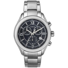 Timex Men's Watch - Express Quartz Black Dial Stainless Steel Bracelet | TW2R66100
