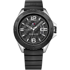 Tommy Hilfiger Men's Watch - Cody Quartz Black Dial Rubber Strap | 1791203