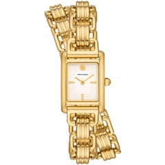 Tory Burch Women's Watch - Mini Eleanor Cream Dial Plated Steel Bracelet | TBW1067