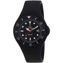Toy Watch - Men's Watch - Jelly Quartz Black Dial Rubber Strap | JY02BK