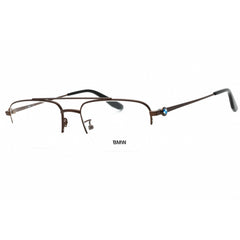 BMW Men's Eyeglasses - Bronze/Other Rectangular Half Rim Metal Frame | BW5039 038