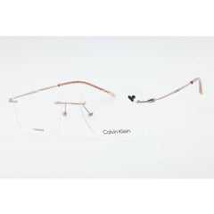 Calvin Klein Unisex Eyeglasses - Nude Rectangular Rimless Frame | CK22125TB 272