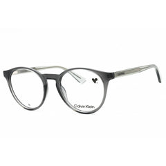 Calvin Klein Unisex Eyeglasses - Grey Round Injected Propionate Frame | CK23549 035