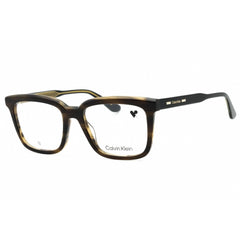 Calvin Klein Unisex Eyeglasses - Khaki Havana Square Acetate Frame | CK24516 341