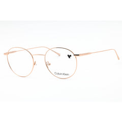 Calvin Klein Unisex Eyeglasses - Rose Gold Round Full Rim Metal Frame | CK5460 780