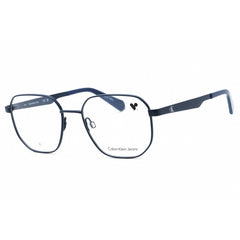 Calvin Klein Jeans Unisex Eyeglasses - Blue Geometric Metal Frame | CKJ23222 400