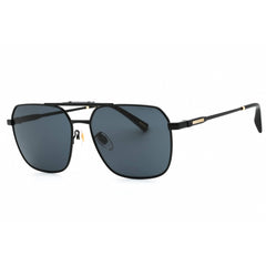 Chopard Men's Sunglasses - Semi Matte Black Pilot Full Rim Metal Frame | SCHF79 0531