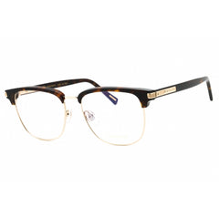Chopard Men's Eyeglasses - Shiny Dark Havana Square Full Rim Metal Frame | VCH297 722Y