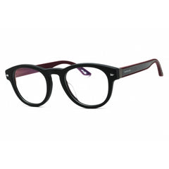 Chopard Men's Eyeglasses - Matte Black Round Full Rim Acetate Frame | VCH327 703K