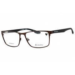 Columbia Men's Eyeglasses - Matte Brown Rectangular Full Rim Metal Frame | C3043 216
