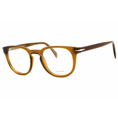 David Beckham Men's Eyeglasses - Ochre Round Full Rim Plastic Frame | DB 1072 0FMP 00