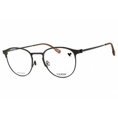 Flexon Men's Eyeglasses - Gunmetal Round Full Rim Metal Frame | FLEXON E1089 033
