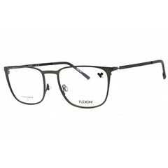 Flexon Men's Eyeglasses - Matte Gunmetal/Midnight Plum Square Frame | FLEXON E1143 073