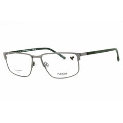 Flexon Men's Eyeglasses - Satin Gunmetal/Olive Rectangular Frame | FLEXON E1145 072