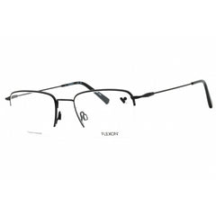 Flexon Men's Eyeglasses - Black Square Half Rim Metal Frame | FLEXON H6041 001