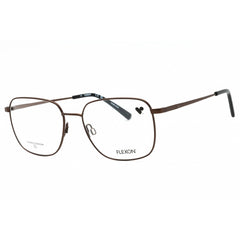 Flexon Men's Eyeglasses - Matte Coffee Square Full Rim Metal Frame | FLEXON H6070 205