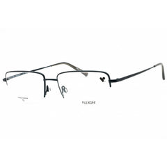 Flexon Men's Eyeglasses - Satin Navy Rectangular Half Rim Frame | FLEXON H6073 414
