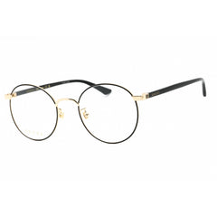 Gucci Unisex Eyeglasses - Black Round Full Rim Metal Frame | GG0297OK 003
