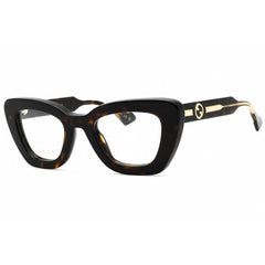 Gucci Women's Eyeglasses - Havana Cat Eye Full Rim Acetate Frame | GG1555O 002