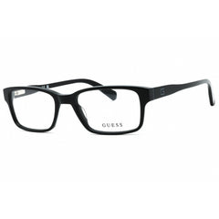 Guess Men's Eyeglasses - Shiny Black Rectangular Full Rim Acetate Frame | GU1906 001