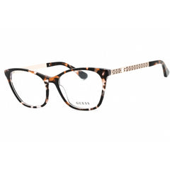 Guess Women's Eyeglasses - Havana/Other Cat Eye Full Rim Acetate Frame | GU2882 056