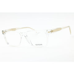 Guess Men's Eyeglasses - Crystal Rectangular Full Rim Acetate Frame | GU50059 026