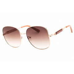 Guess Factory Women's Sunglasses - Shiny Rose Gold Square Metal Frame | GF6190 28F