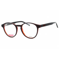 Hugo Men's Eyeglasses - Grey Round Full Rim Plastic Frame | HG 1197 0KB7 00