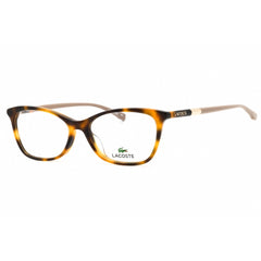 Lacoste Women's Eyeglasses - Havana Cat Eye Full Rim Plastic Frame | L2791 214