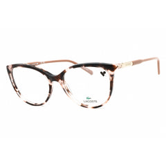 Lacoste Women's Eyeglasses - Rose Havana Cat Eye Full Rim Plastic Frame | L2911 610