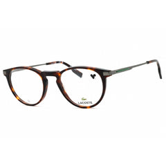 Lacoste Men's Eyeglasses - Dark Havana Round Full Rim Acetate Frame | L2941 230