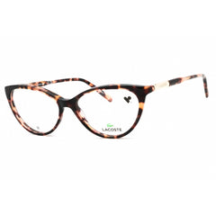 Lacoste Women's Eyeglasses - Havana Rose Cat Eye Full Rim Acetate Frame | L2952 272