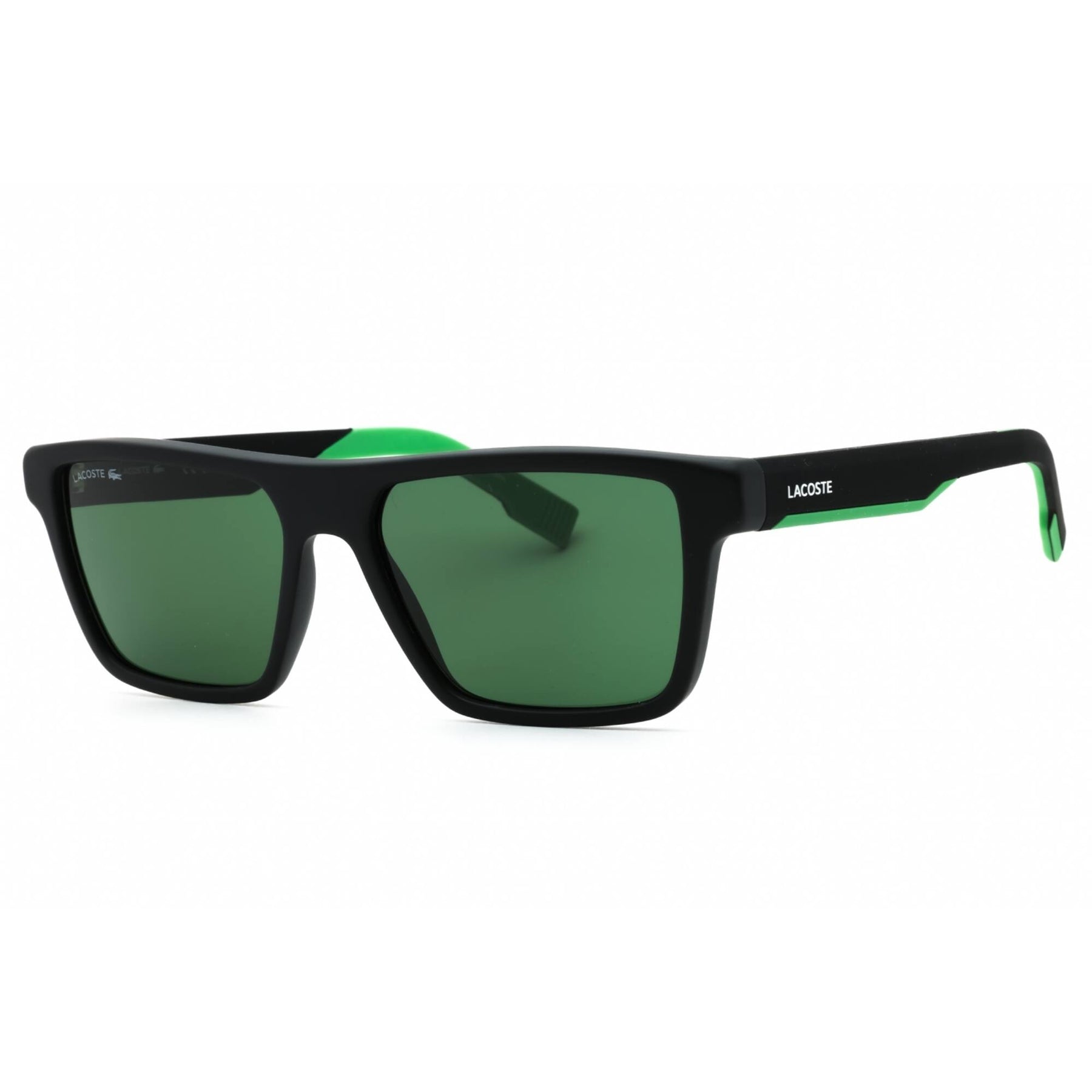 Lacoste Black Frame Sunglasses with Green Lacoste Men main image 4